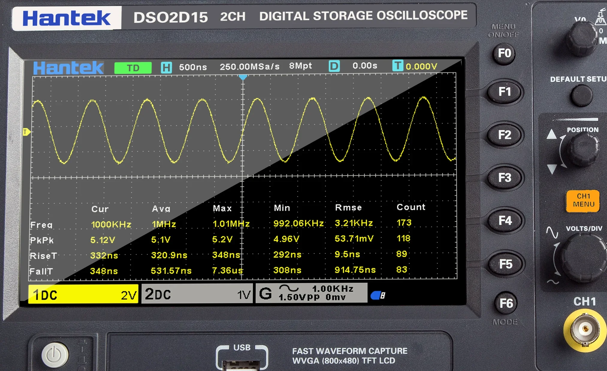 Stable Hantek Signal Generatio - Digital Storage Oscilloscope 100Mhz 评论和价格